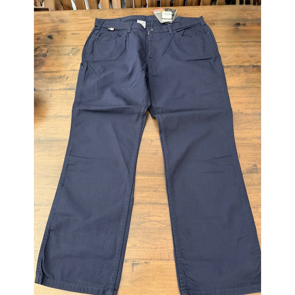 Carhartt FR Rugged Flex Canvas Pants Navy Flame Resistant woman's  Size 20 Reg